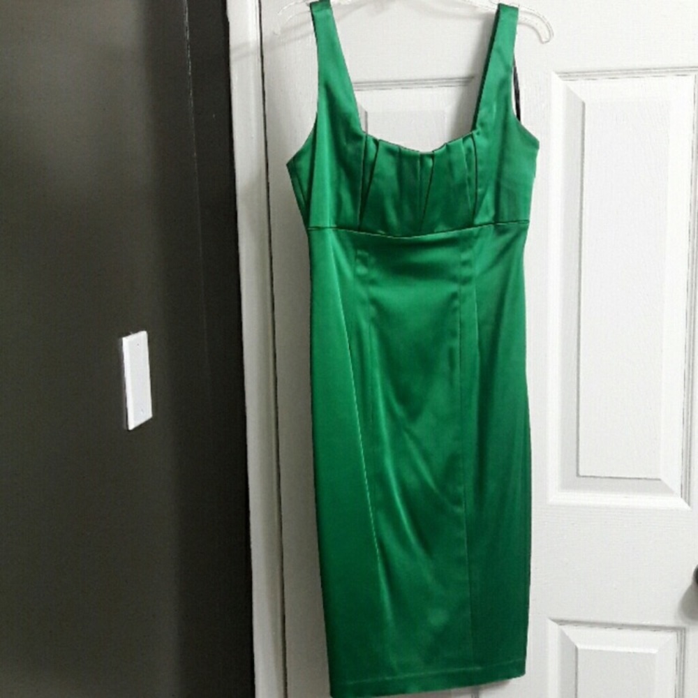 Grass green CK cocktail (or bridesmaid;-) dress